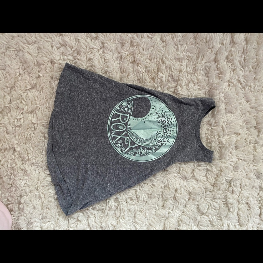 gray roxy girls wave tee